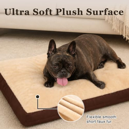 NUPIDA Waterproof Medium Dog Bed for Crate with Washable Cover, 29x18