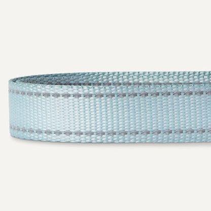 Amazon Basics Reflective & Adjustable Dog Collar, Woven Polyester, Durable, Fast-Drying, High-Viz Reflective Threads, Quick-Release Buckle, Metal D-Ring, Size M, Blue