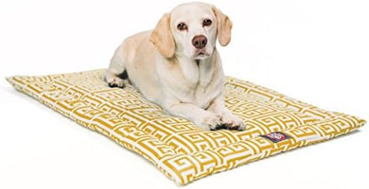 24" Towers Citrus Yellow Crate Dog Bed Mat By Majestic Pet Products