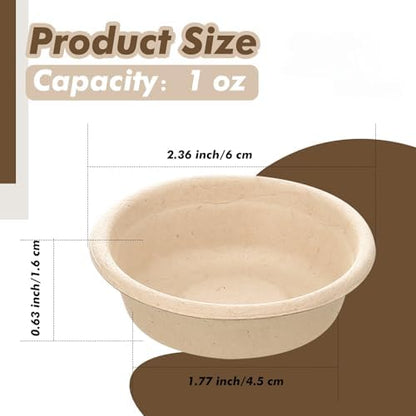 Maxcheck 1000 Pcs Paper Gecko Feeding Cups 1 oz Food and Water Bowls Small Reptile Feeding Ledge Replacement Cup Dish Bowl Ledge Accessories for Gecko Lizards Spiders Small Pet