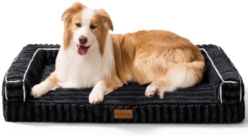 Orthopedic Large Dog Bed Furry Pet Bed, Washable Cover 36''X24''