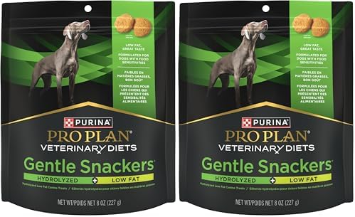 Pro Plan Veterinary Diets Purina Gentle Snackers Hydrolyzed Plus Low Fat Dog Treats - 8 oz. Pouch (Pack of 2)
