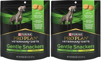 Pro Plan Veterinary Diets Purina Gentle Snackers Hydrolyzed Plus Low Fat Dog Treats - 8 oz. Pouch (Pack of 2)