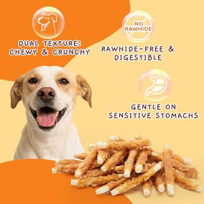 Jungle Calling 1.32 lb Chicken Wrapped Biscuit Dog Treats，Rawhide-Free