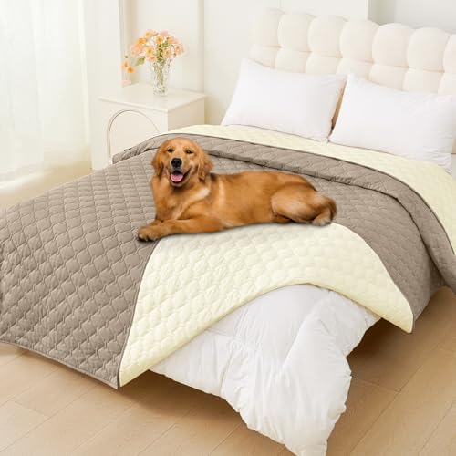 Smiry Waterproof Dog Bed Cover Blanket, Reversible Pet Blanket