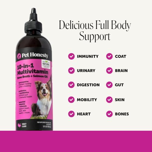 Pet Honesty Vet Recommended Dog Multivitamin Oil, Turkey, 12oz