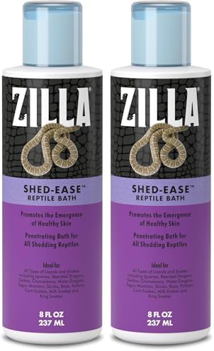 Zilla Shed-Ease Reptile Bath, Shedding Support and Penetrating Bath for All Lizards and Snakes (Pack of 2)