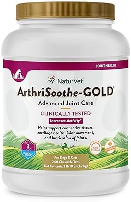 NaturVet Advanced Joint Care Supplement, Dogs & Cats, 240ct