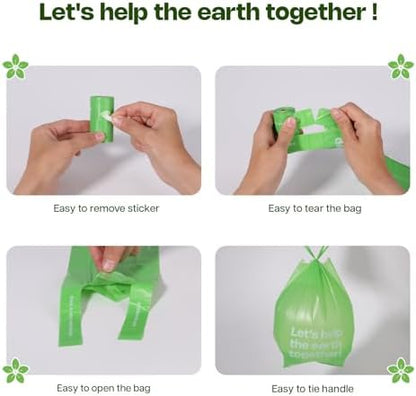 Deo Doo Dog Poop Bags with Handles, 270 Bags, Sakura Scented