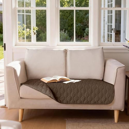 gogobunny Waterproof Loveseat Cover, Reversible Dog Cat Blanket for Couch