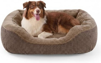 INVENHO Large Dog Beds Large Sized Dog, Washable Orthopedic Warming Soft Sleeping Durable with Anti-Slip Bottom