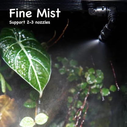 MRREPTILE Reptile Automatic Mister, Misting System for Reptiles, Auto Rain Sprayer for Chameleon, Turtle, Frog, Crested Gecko, Plants, Terrarium Tank Humidifier