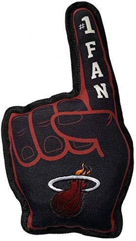 Pets First NBA #1 Fan Toy. Best Sports Dog Toy with Double Stitched Trim and Tough Nylon Material Filled with Chewable Polyfil and Inner Squeaker