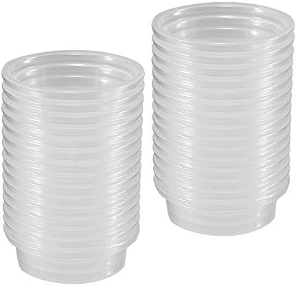 YOGURTCK 100pcs Crested Gecko Feeding Cups Reptile Feeder Bowls for Putting in Water and Food, Fit Lizard and Other Small Animals Pet Supplies 0.5oz