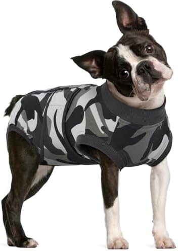 FUAMEY Dog Surgery Recovery Suit, Soft Breathable Neuter Suit for Male Dogs