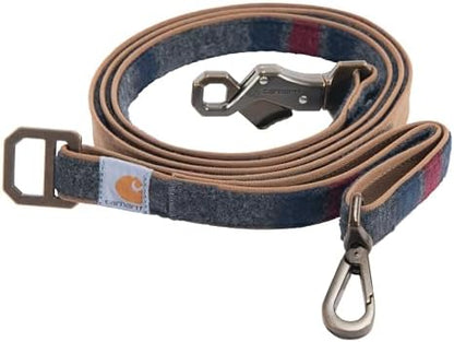 Carhartt Nylon Duck Blanket Stripe Dog Leash Brown/Blanket Stripe