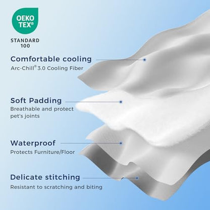 Rywell Dog Cooling Blanket 32x44in, Large Waterproof Mat for Sofa Bed
