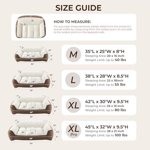 Extra Thick Orthopedic Bolster Dog Bed Medium Size Dogs