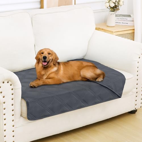 Smiry Waterproof Dog Bed Cover, Reversible Pet Blanket for Sofa Couch