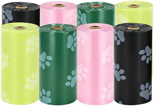120Pcs Thick Dog Poop Bags Rolls, Leak-Proof Poop Bags for Dog and Cats Litter, 9x13 Inch Scented Pet Waste Bag for Small - Large Dogs Walking, Fits Most Doggie Bag Holder for Leash