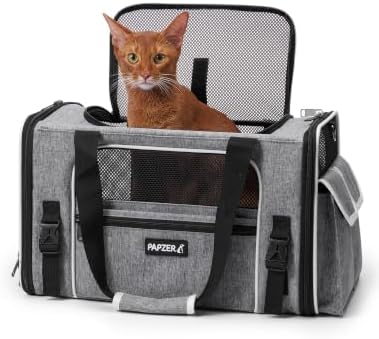Soft Sided Pet Carrier, Travel Friendly, Small to Medium Cats 15 lbs