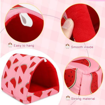 UPINS 2 Pack Guinea Pig Bed,Guinea Pig Hideout