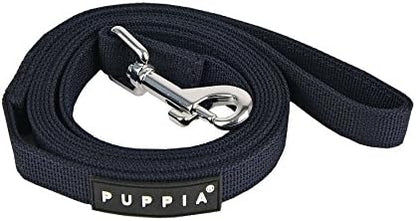 Puppia Two Tone Dog Lead Strong Durable Comfortable Grip Walking Training Leash for Small & Medium Dog, Navy, Large
