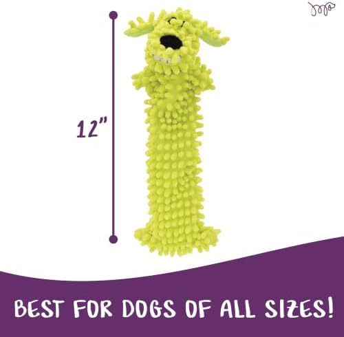 Multipet 12-Inch Floppy Loofa Light Weight No Stuffing Dog Toys, Assorted Colors (Pack of 1)