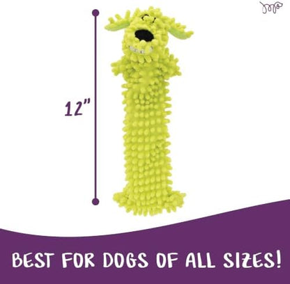 Multipet 12-Inch Floppy Loofa Light Weight No Stuffing Dog Toys, Assorted Colors (Pack of 1)