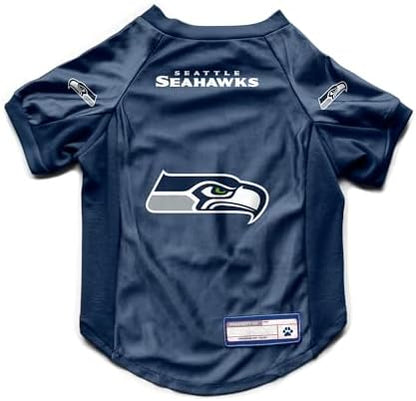 Littlearth NFL Seattle Seahawks Stretch Pet Jersey, Team Color, X-Large