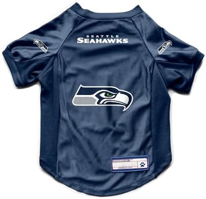Littlearth NFL Seattle Seahawks Stretch Pet Jersey, Team Color, Medium