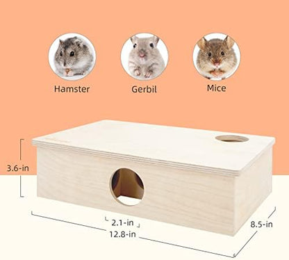 Niteangel Multi-Chamber Hamster House Maze: 2 Entrance 6 Rooms Maze Habitat
