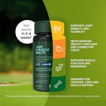 Joint & Muscle Supplement for Cats & Small Dogs - 30 Caps