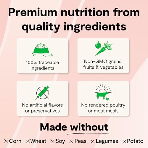 Open Farm GoodGut Dry Dog Food, Wild Caught Salmon w.Probiotics, 19lb Bag