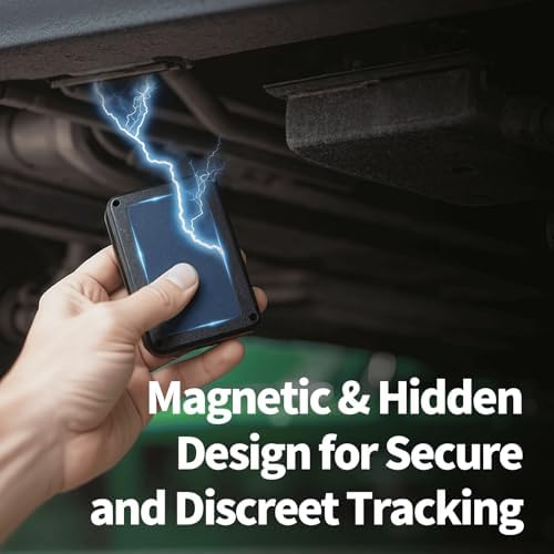 GPS Tracker for Vehicles, No Monthly Fee, No Subscription, Real-Time GPS, 120-Days Long Battery Life, 4G SIM Card and Data Included, Trip History, GeoFence, Driving Alerts, Magnectic, Global Coverage