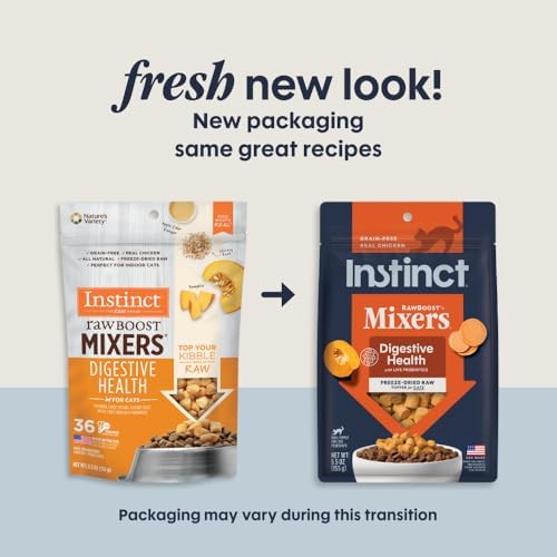 Instinct Freeze Dried Mixers, Cat Food Toppers, Digestive Health, 5.5 oz