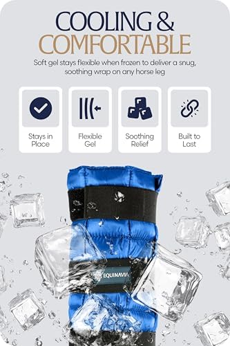 Equinavia Cool Relief Therapy Equine Ice Boots for Horses-Gel Cooling Wraps