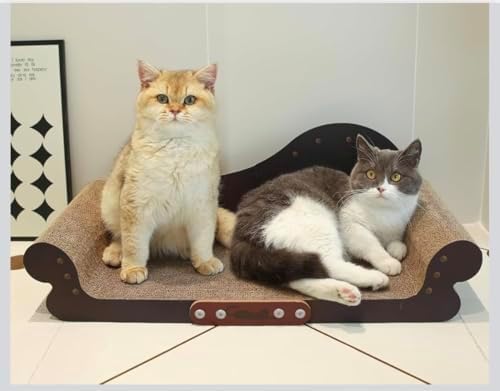 Cat Scratcher Sofa Bed, Corrugated Cardboard, High Density Thick Material, Large Space, Recyclable, Furniture Protector