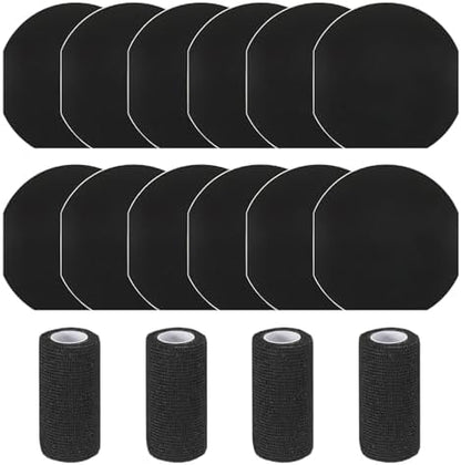 12 Pack Horse Hoof Tape with 4 Rolls of Vet Wrap, Magic Cushion Hoof Packing