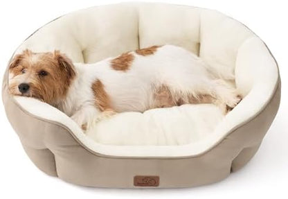 Bedsure Medium Dog Bed Washable,Large Cat Beds for Indoor Cats,28in Camel