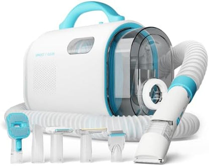 Uproot Clean Pet Grooming Vacuum for Dogs & Cats: 7-in-1, Quiet & Mess-Free