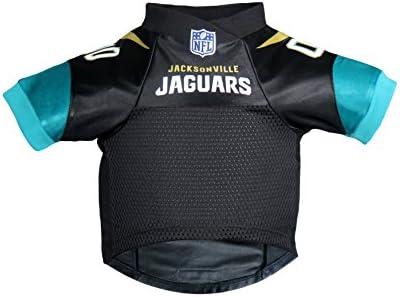 Littlearth NFL Jacksonville Jaguars Premium Pet Jersey, Team Color, X-Small