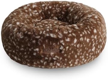 UnHide Floof Pet Bed, Extra Soft Dog Bed with Removable Faux Fur Cover