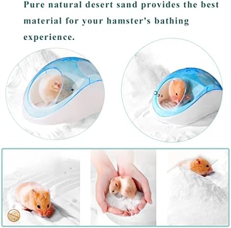 Hamster Bath Sand, 3lb Dust Free Desert Sand or Potty Litter Sand for Hamster Chinchillas Gerbil Syrian Mice Small Animals