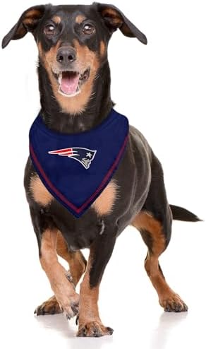 Pets First NFL New England Patriots TIE Dog Bandana, Small/Medium. Ultimate Game-Day, Party Scarf Bib for Pet Cat Dog (NEP-3550-S-M)