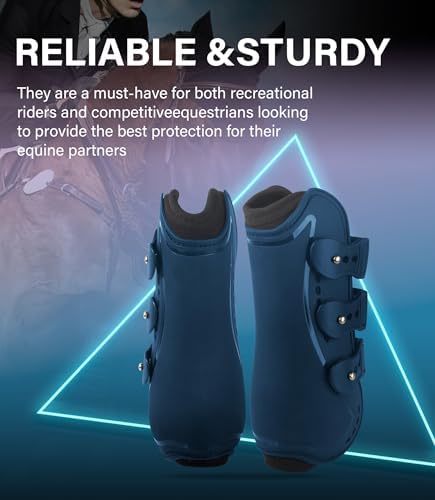 4/Pack Horse Jumping Boots, Open Front & Fetlock Boots for Jumping