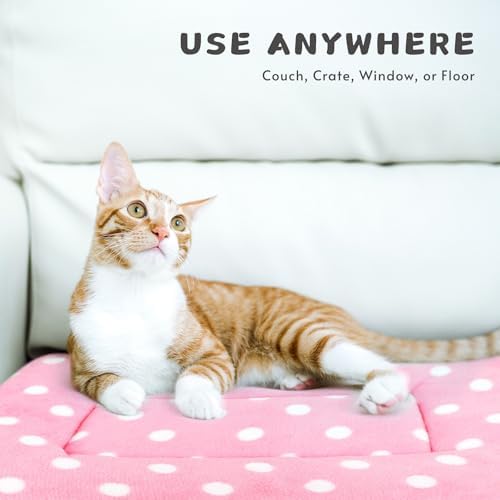2 Pack Cat Blanket for Indoor Cats, Ultra Soft & Warm Calming Bed