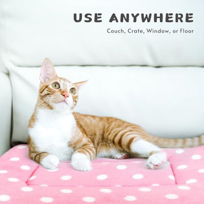 2 Pack Cat Blanket for Indoor Cats, Ultra Soft & Warm Calming Bed