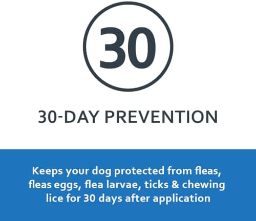 Sentry Fiproguard for Dogs, Flea and Tick Prevention for Dogs (23-44 Pounds), Includes 3 Month Supply of Topical Flea Treatments