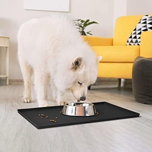 Silicone Dog Food Mat Waterproof Pet Feeding Tray for Small Medium Dogs